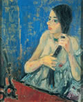 Allo specchio, sd 1967-’68, olio, Napoli, collezione privata